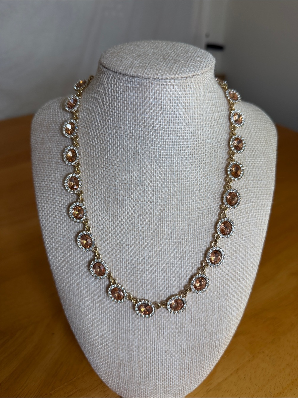 Charter Club Gold-Tone Necklace with Champagne Stones